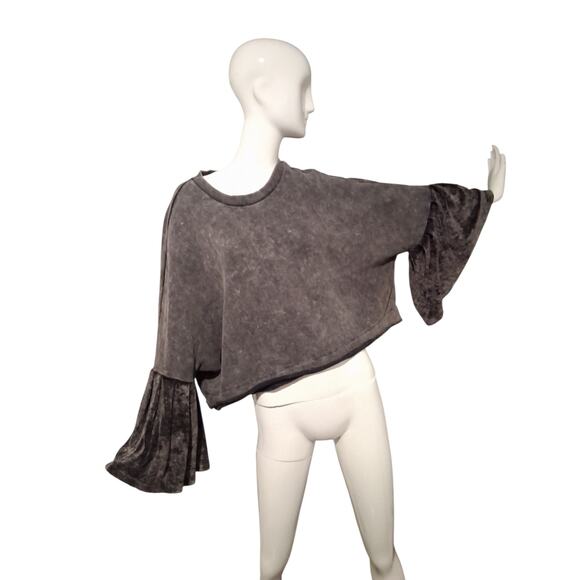 Free People Grungecore Sleeve Glorious Sleeves Oversized Pullover Womens Small - Picture 5 of 13